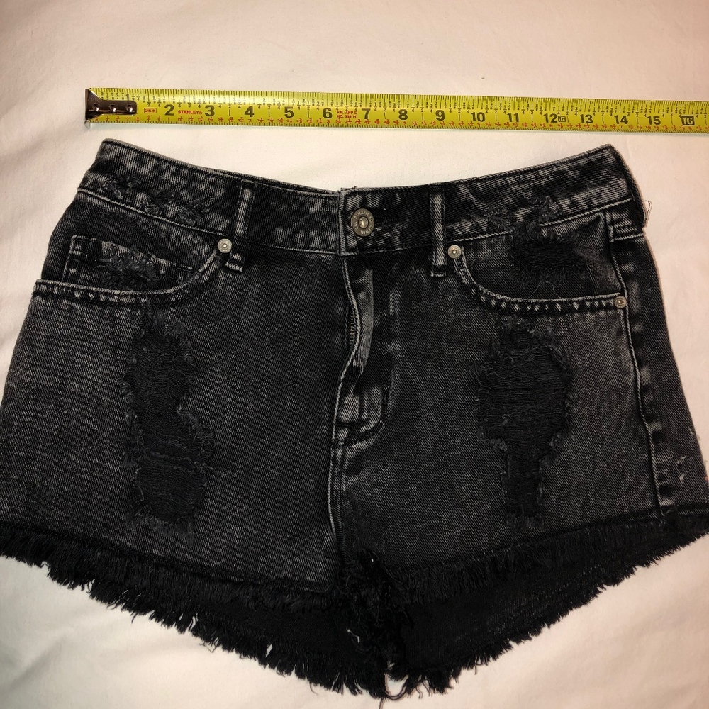Black Jean Shorts